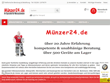 Tablet Screenshot of muenzer24.de